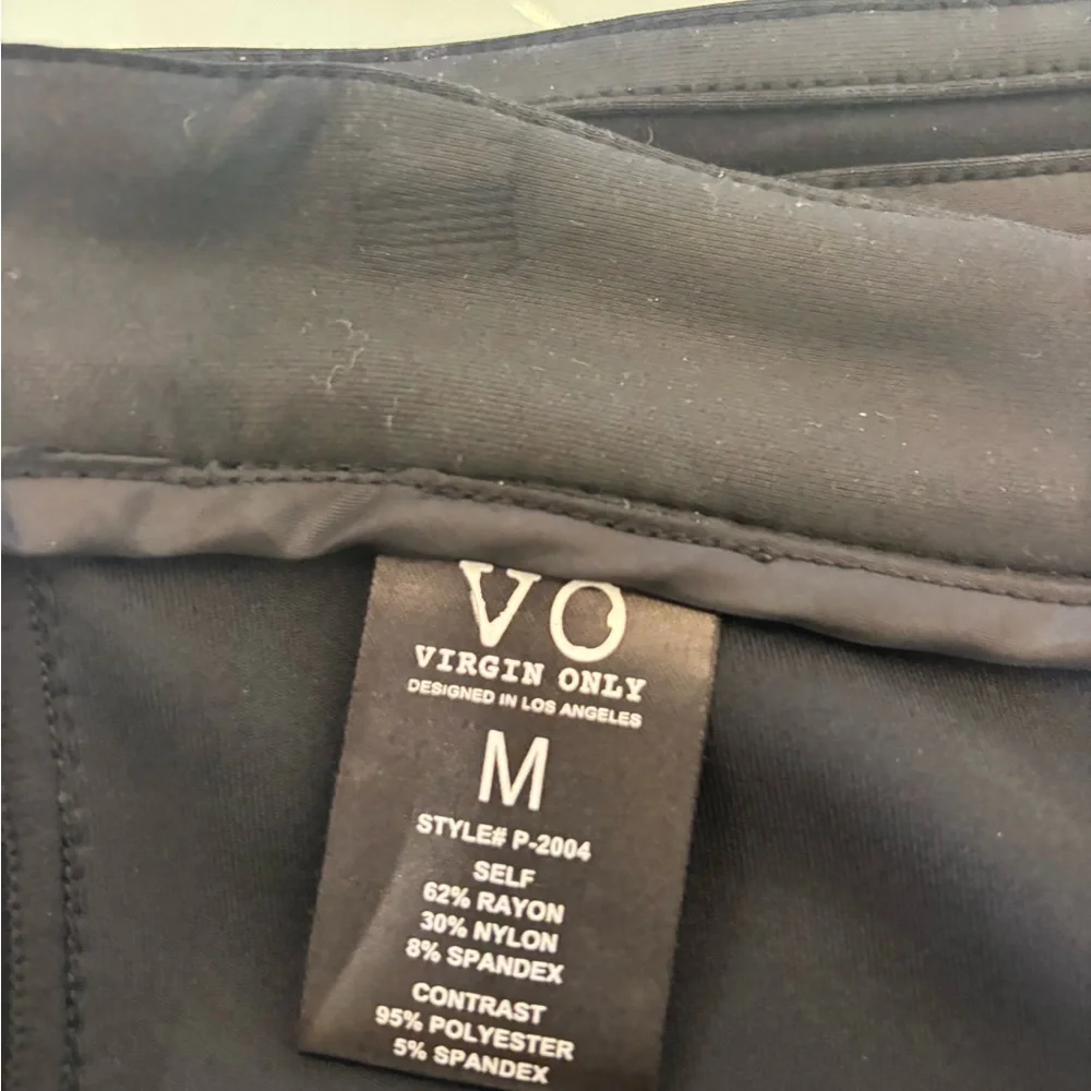 Women's Hot Black Leatherette Pants - Picture 5 of 9